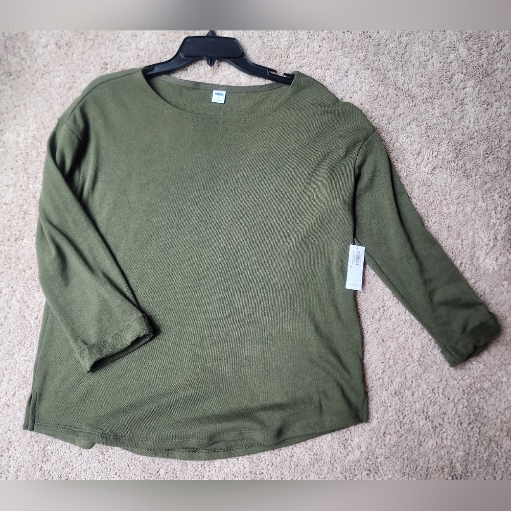 Olive Green Women's Top